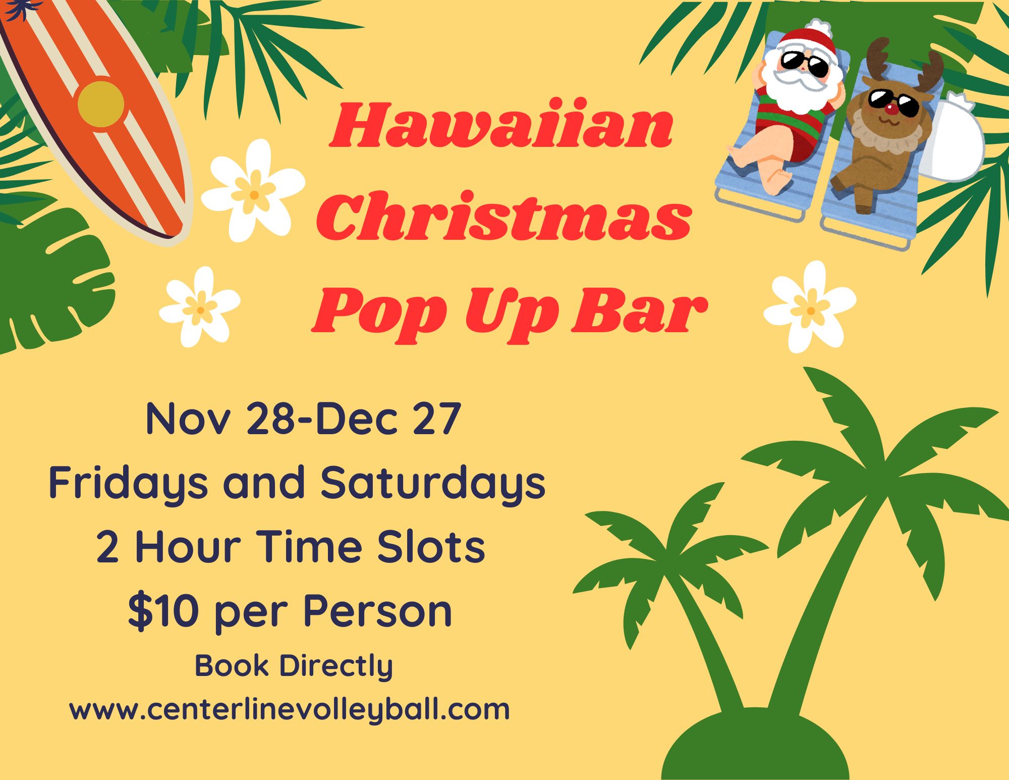 Hawaiian Christmas Pop Up Bar (1)